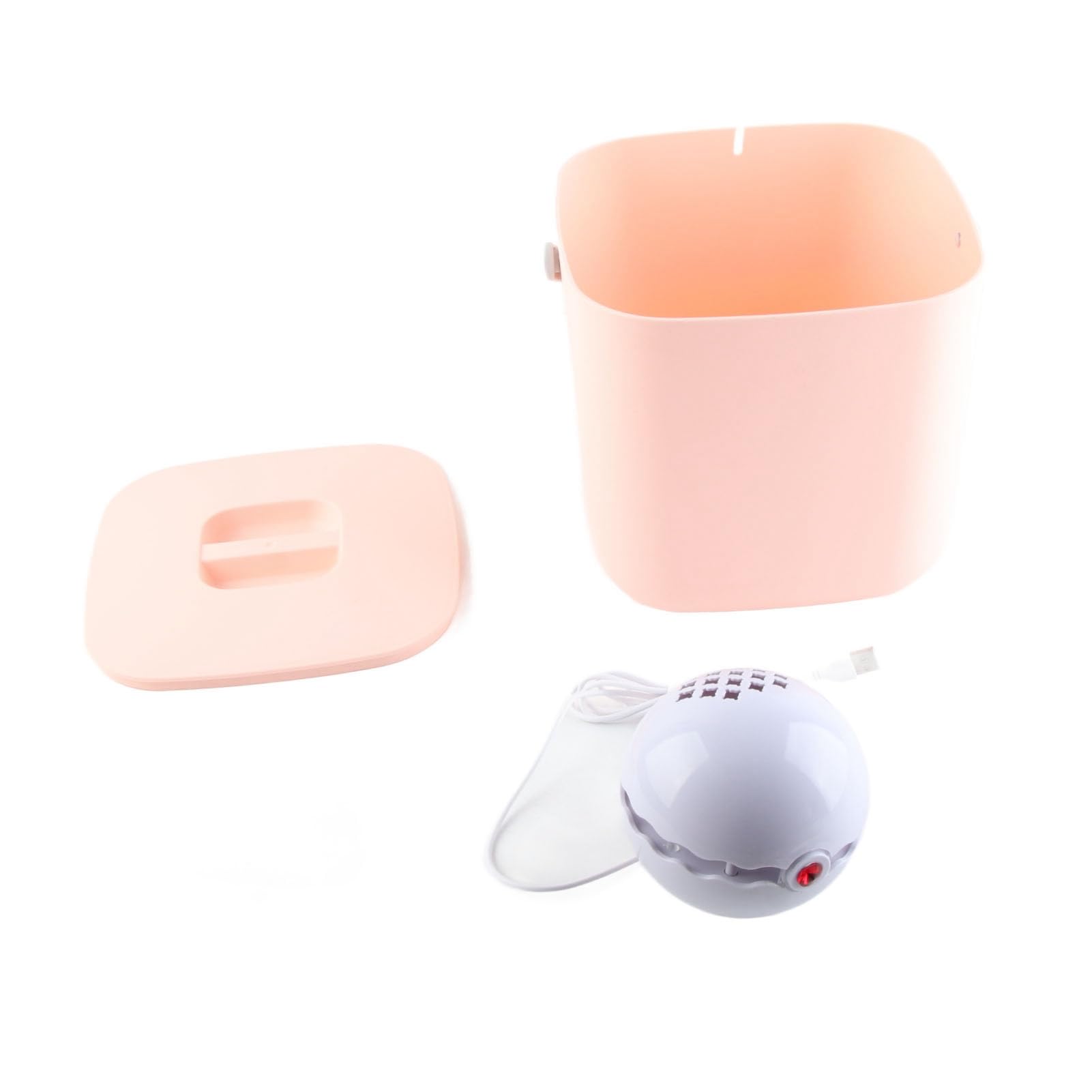 Pralka do naczyń USB, mini przenośna zmywarka, automatyczne wyłączanie w kuchni (różowy wiadro)