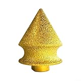 M10 Cone Grinding Wheel for Tile For Edge Chamfering, Silicon Carbide Disc for Glass Beveling and Polishing, Countersink Drill Bit for Porcelain Tile Finishing on Angle Grinder(38+50mm)