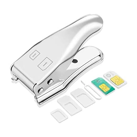 SIM-kortskärare, Micro SIM/Nano SIM-kortskärare, 2-i-1 skärning SIM-kort standard till Micro/Micro till Nano Dual Sim-kortskärare Punch Sim-kortskärare med 3 SIM-adaptrar och 1 utjektionsnål (silver)