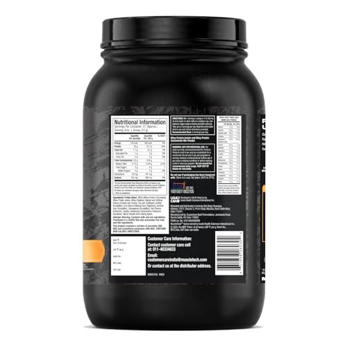 Image of MuscleTech Nitro-Tech Whey Gold Protein Powder | 24 g Protein & 5.4 g BCAAs Per Serving | Supports Lean Muscle & Faster Recovery | Cookie & Cream| 907g