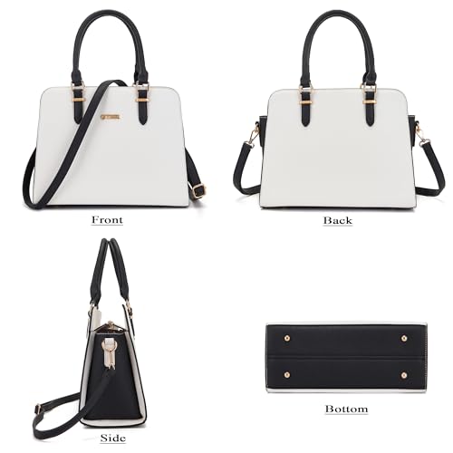 Image of Qiyuer Satchel Purses For Women Handbag And Wallet Set Tote Bag | Premium Vegan Leather,Matching Wallet,RFID Blocking,Work,Casual
