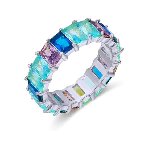 AFFY 18K White Gold Rainbow Ring Cover