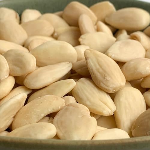 NULTHY - Almendra Cruda Repelada 500gr, Sin Gluten, Vegano, Frutos Secos Naturales sin Piel, Origen España, Almendras para Repostería y Cocina, Alto en Proteínas y Fibra