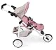 Bayer Chic 2000 - Puppenbuggy Lola, Jogging-Buggy, Puppenjogger, Puppenwagen, Bärchen, rosa, 70 x 33 x 62 cm