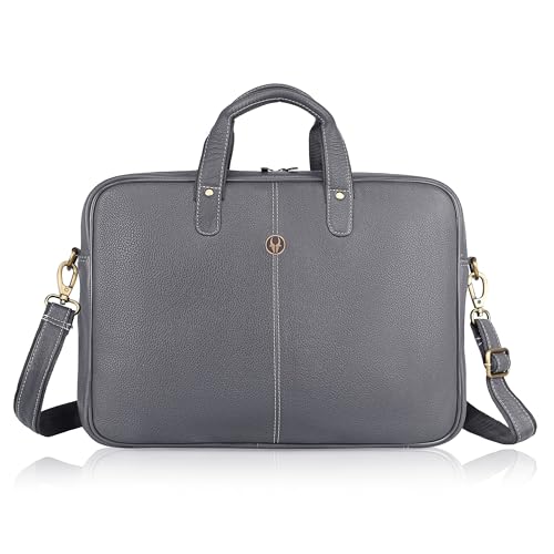 Image of WildHorn Leather Laptop Messenger Bag for Laptop /MacBook up to 15 inch| Padded Laptop Compartment |Office Bag I 365 Days Warranty