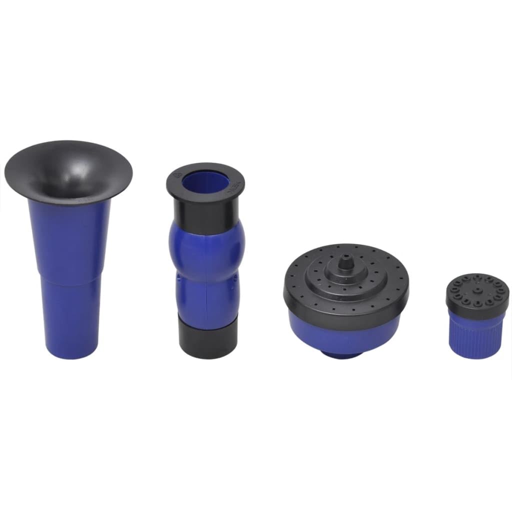 Pompa per fontana, 50 W, in plastica, portata 2000 l/h, cavo da 10 m, 4 ugelli, silenziosa, per laghetti da giardino, ruscelli, giochi d'acqua e filtri per laghetti, terrazze e balconi