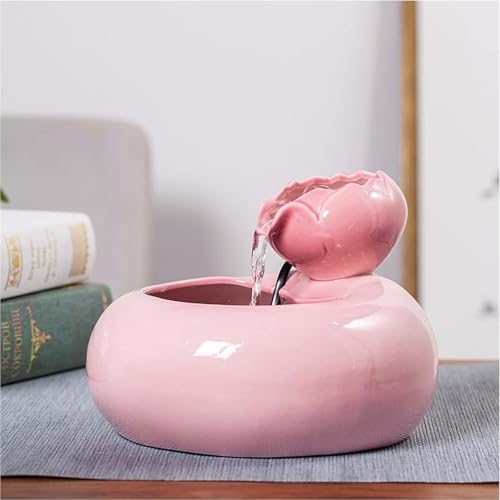 Indoor Water Fountain - White Tabletop Decor for Home &