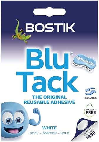 Bostik Blu Tack White - Handy Size - Multipurpose Reusable Adhesive | Clean, Safe & Easy to Use - Non-Toxic - View 3