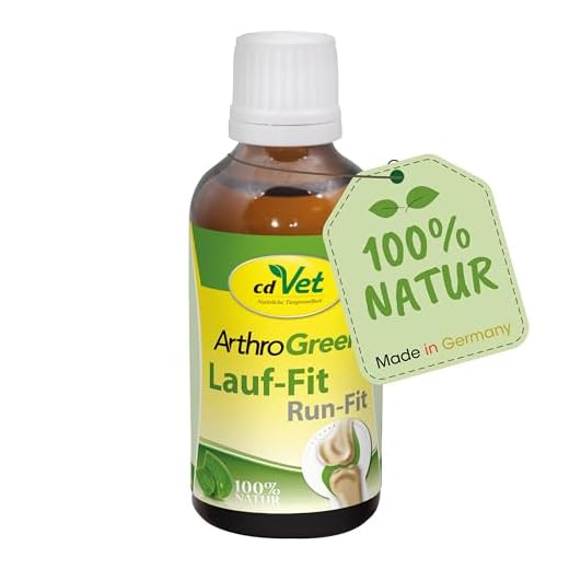 cdVet Naturprodukte ArthroGreen Lauf-Fit 100ml - natürliche und effektive Nahrungsergänzung zur Unterstützung der Gelenke für Pferd, Hund und Katze mit Kräutern