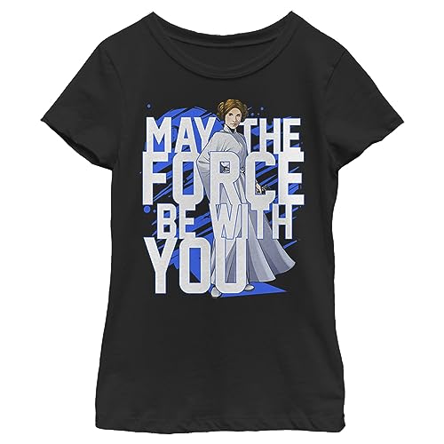 T-shirt Star Wars Leia fille idéal pour l'école et le sport