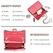 Quilted Crossbody Purse for Women Trendy Ladies Shoulder Bag with Chain Strap PU Leather Cross Body Bags Satchel HandBag,Coral