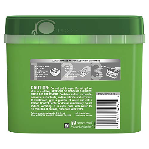 Cascade Actionpacs, Dishwasher Detergent Pods, Fresh Scent, 60 Count #TOP1