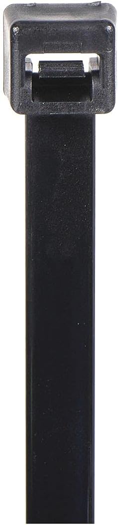 Power First 36J154 Cable Tie, Standard, 11.8 In., Black, Pk100