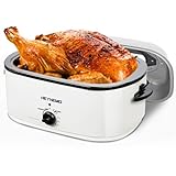 26Qt Turkey Roaster Oven Buffet with Self-Basting Lid, 1450W...