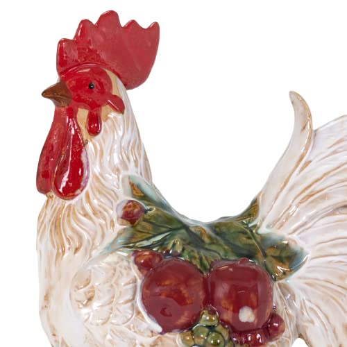 Tic Collection 24-515 Selectives Perched Rooster Ceramic Figurine #TOP4