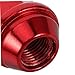 Zerodeko Red Solid Lug Nut Covers Wheel Lug Nut Protector Caps for Easy Installation Robust Design for Secure Wheel Attachment Automotive Accessory