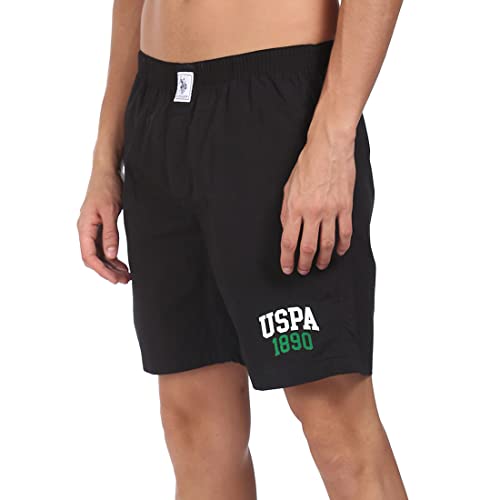 Image of U.S. POLO ASSN. Mens Solid Cotton Mid Rise Boxers - Pack of 1