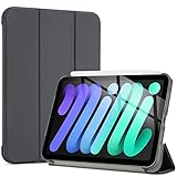 ProCase Smart Case for iPad mini 7 A17 Pro 2024/iPad Mini 6 2021 8.3 Inch iPad mini 7th/6th Gen, Hard Back Cover for iPad mini 8.3' 7th Gen A2995/A2996/A2993/6th Gen A2567 A2568 A2569 -Grey