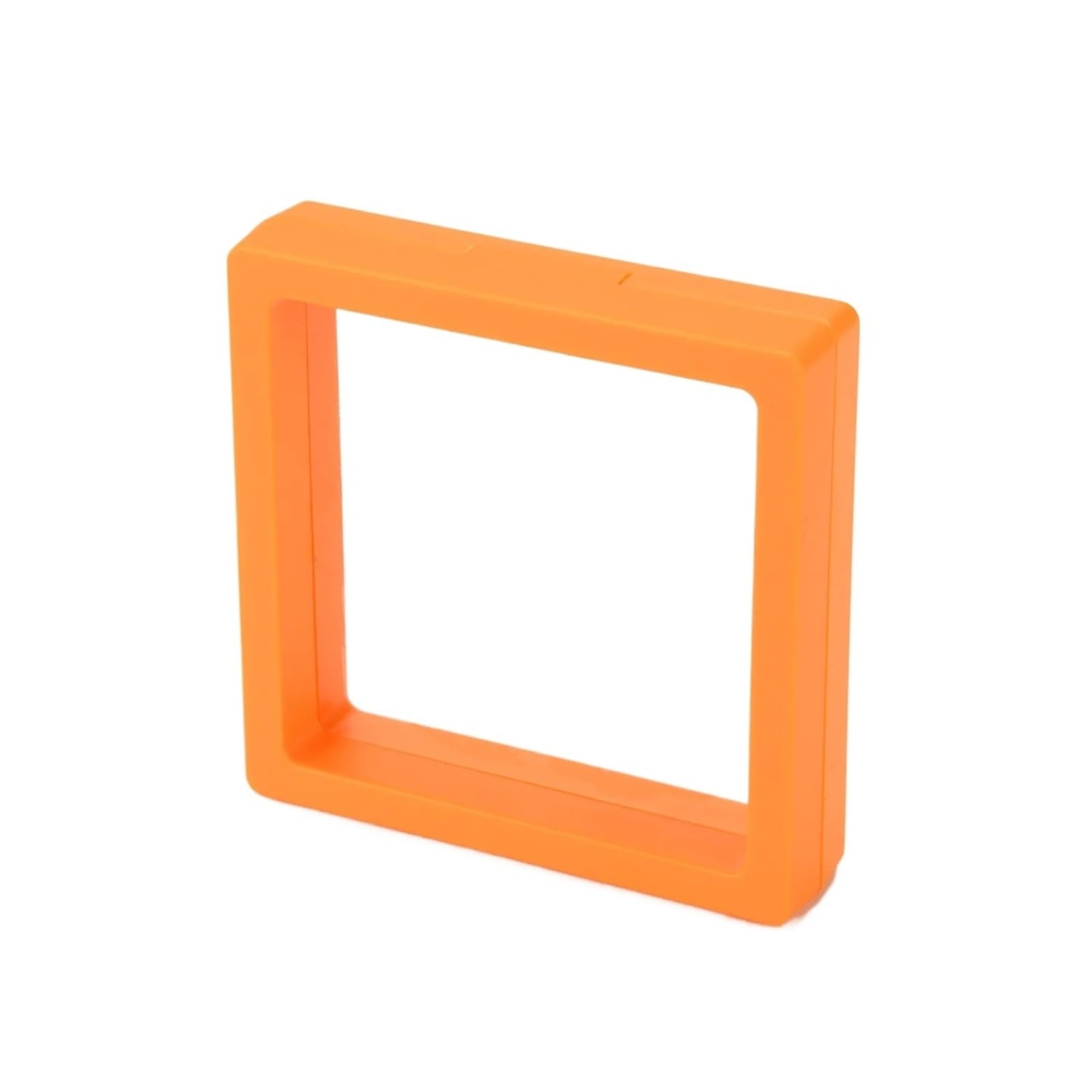 20pcs Colorful Travel PE Film Jewelry Storage Box Set Rings Bracelet Coin Gems Organizer 3D Floating Frame Dustproof Exhibition Decor For Earring Necklace Bracelet(Orange,9cm)