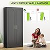 UNICOLY Armoire Wardrobe Closet with Doors, 71'' W... #3