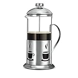 Stainless steel French Press Double Screen Better Filtering No Coffee Grounds Top Quality Construction Durable Long-Lasting By Kitchsmart (34 Oz , Coffee Mug )