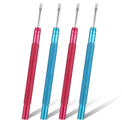 Zyghjort 4 herramientas de extracción de mano de reloj, herramientas profesionales de reparación de relojeros, herramienta multifunción de extracción de manecillas de reloj de minutos, segunda hora