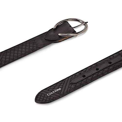 Cuadra Women's Casual Belt in Genuine Leather Grey, CD923RS, Size M3