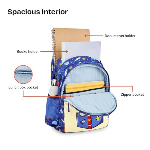 Image of Nasher Miles Polyester Backpack | Ideal for Preschool, Kindergarten, College, School, Office& Travel | Toddler, Girls, Boys, Men, Women