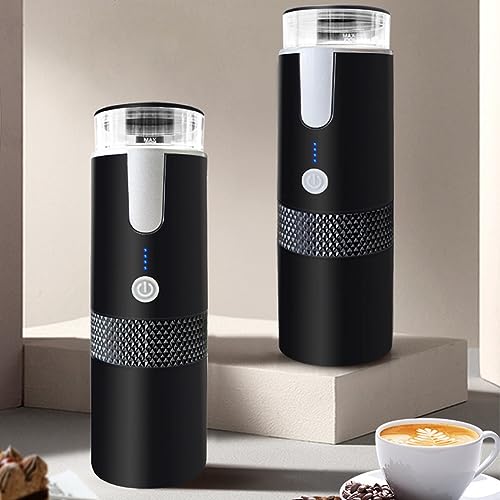Image of 170ml Capsule Coffee Machine Wireless Espresso Maker Car Coffee Machine Rechargeable for Capsules & Grounds Coffee for Camping, Traveling, Hiking