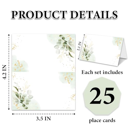 Marque-places en eucalyptus : Ne cherchez plus comment placer vos invités avec élégance - 2