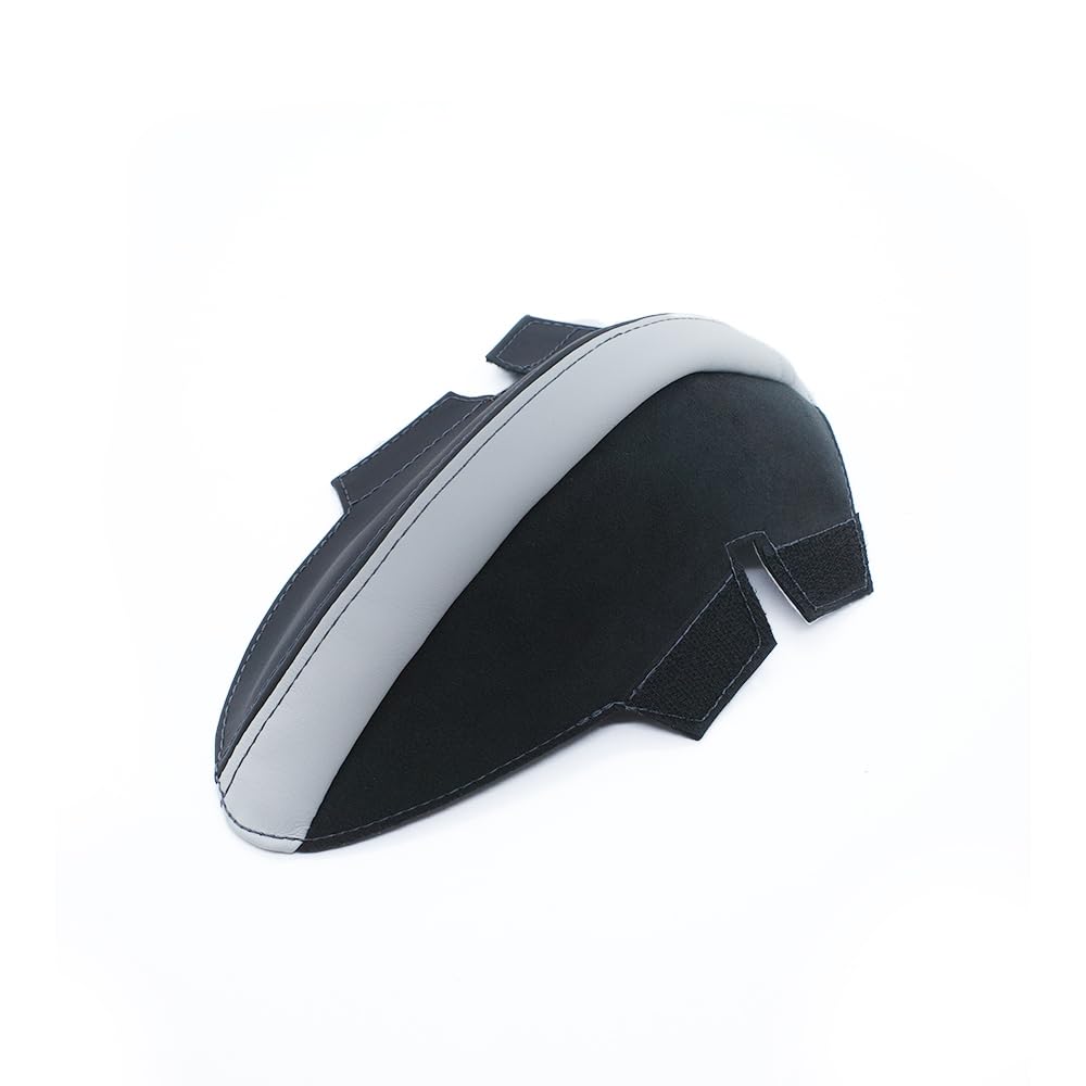 Protector de mejilla exterior de carbono para BMW M (2 unidades) para G87 M2, G80/G81 M3, G82/G83 M4, F90 M5, F91/F92/F93 M8 – Funda de piel con (Silverstone)