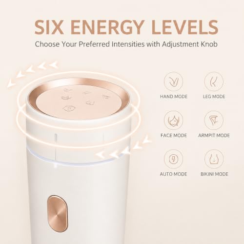 Image of JOVS Dora IPL Hair Removal for Women and Men, Unlimited Flashes, Painless Permanent at-home Long-lasting Laser Hair Remover for Whole Body (Pearl White)