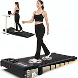 ANCHEER Walking Pads with Incline 8%, 2 in 1 Under Desk Treadmill 3.5HP Compact Running Machine with Remote Control, 400lbs Weight Capacity for Home/Gym/Office,Ultra-Quiet, Installation-Free