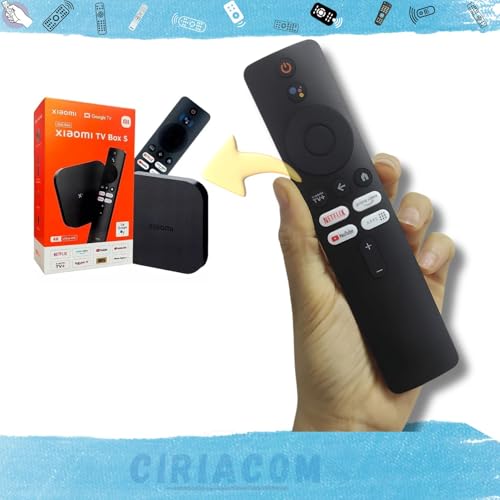 Ciriacom Controle Remoto Compatível com Mi Box 2ª Gen. Com Comando De Voz - Compatível, substitui o