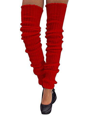 Luxury Divas Slouchy Thigh High Knit Dance Leg Warmers