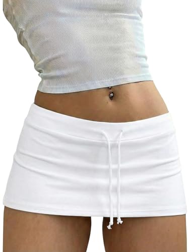 Verdusa Women's Rave Slit Micro Skirt Summer Bodycon Mini Skirt Going Out Outfits...