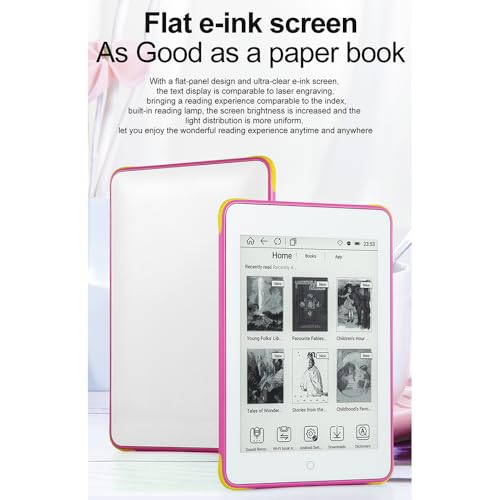 Snnozy S62 Color E-Book Reader 6\" Eye-Friendly Display E-Reader Lightweight Epaper Tablet for Extracurricular Learning Audio Video PDF Reader - Thumbnail 5