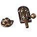 Urjumpea Antique Copper Barrel Bolt Buckle Gate Latch Heavy Duty Gate Sliding Bolt Latch Vintage Solid Brass Thickened Door Latch with Screws