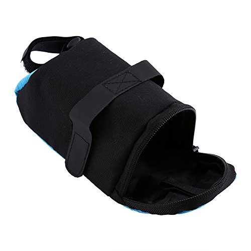 Dilwe Bike Saddle Bag, Mini Rear Seat Bag Tail Bag Under Seat Bag for Mountain Bike Road Bike(Blue) Cycling Racking And Storage - Image 4