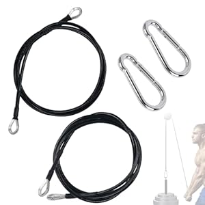 Dsyboko 248 cm Fitness-Verlängerungskabel, Seilzugsystem, Fitness-Kabel für Seilzugmaschinen-Zubehör, dick, 5 mm, robustes Seilzugkabel für Heim-Fitnessstudio