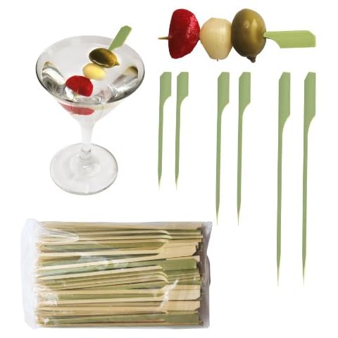 Pack of 100 Bamboo Cocktail Picks Cover