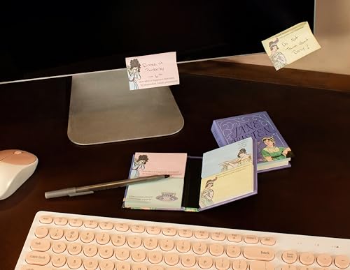 The Unemployed Philosophers Jane Austen Sticky Notes - Classic Literature Themed 3.25" by 4.25" Booklet with Self-Sticky Individual Notes Inside - Thumbnail 6