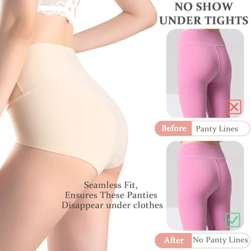 Teen Girls Seamless Underwear Yoga Dance Sport No Show Panties Invisible Briefs High Waist Bikini for 8-16 Years3