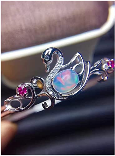 Opal bangle silver 925 bracelet opale femme tendance mode
