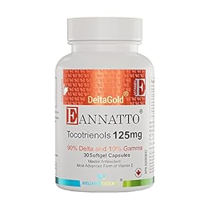 E Annatto Tocotrienols Deltagold Vitamin E Tocotrienols Supplements Softgel Capsules, Tocopherol Free, Supports Immune…