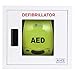 AMERICAN HOSPITAL SUPPLY AED Steel Cabinet, Wall Mount, Alarmed Automated External Defibrillator Storage Cabinet - Large, fits Zoll and Cardiac Science AEDs