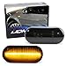 iJDMTOY Smoked Lens Amber Full LED Front Side Marker Light Kit Compatible With Volkswagen MK4 Jetta GTI R32 Beetle etc, Replace OEM Sidemarker Lamps, Powered by 15-SMD LED