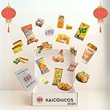 Kaicónicos Box — Asia entera en un mordisco — Caja regalo original de 16 snacks asiáticos Dulces y salados de Japón, Corea y China 2026 Kaicónicos (16 Snacks)