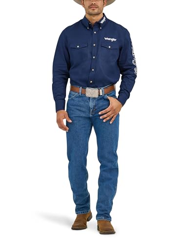 Wrangler Premium Performance Cowboy Cut Regular Fit Jean, Navy, 32W x 34L