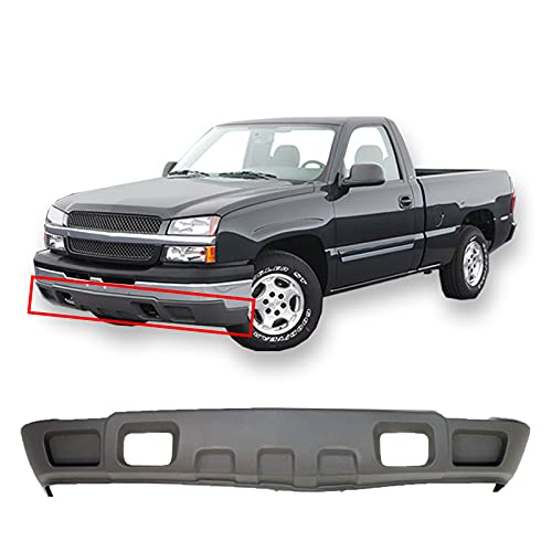 MBI AUTO - Textured, Gray Lower Bumper Valance Compatible with 2003-2007 Chevy Silverado & Avalanche w o Fog 03-07, GM1092174